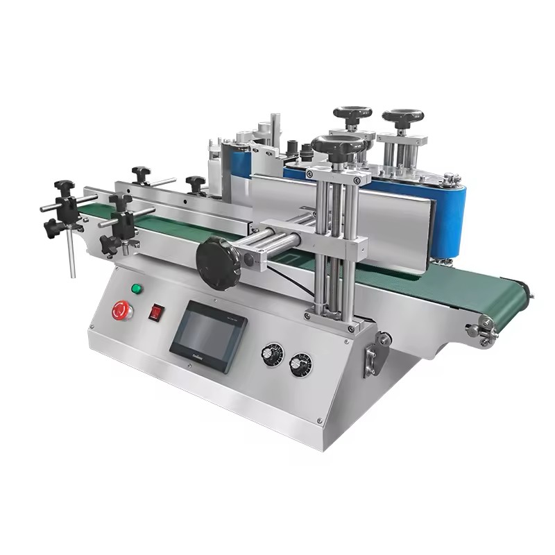 CH-120 Series Desktop Automatic Self-Adhesive Labeling Machine Glass Plastic Round Bottle Labeling Machine